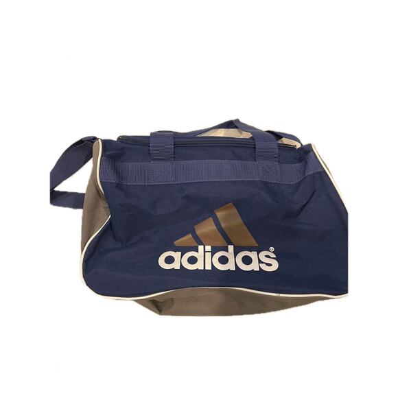 Adidas Defender Small 16"x10"x8" Blue Gray Duffel Gym Bag - Picture 1 of 6